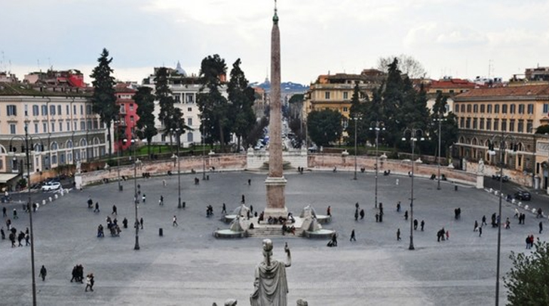 Piazza del Popolo, Вокруг книг